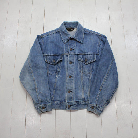 1970s JC Penney Two Pocket Denim Trucker Jacket Size S