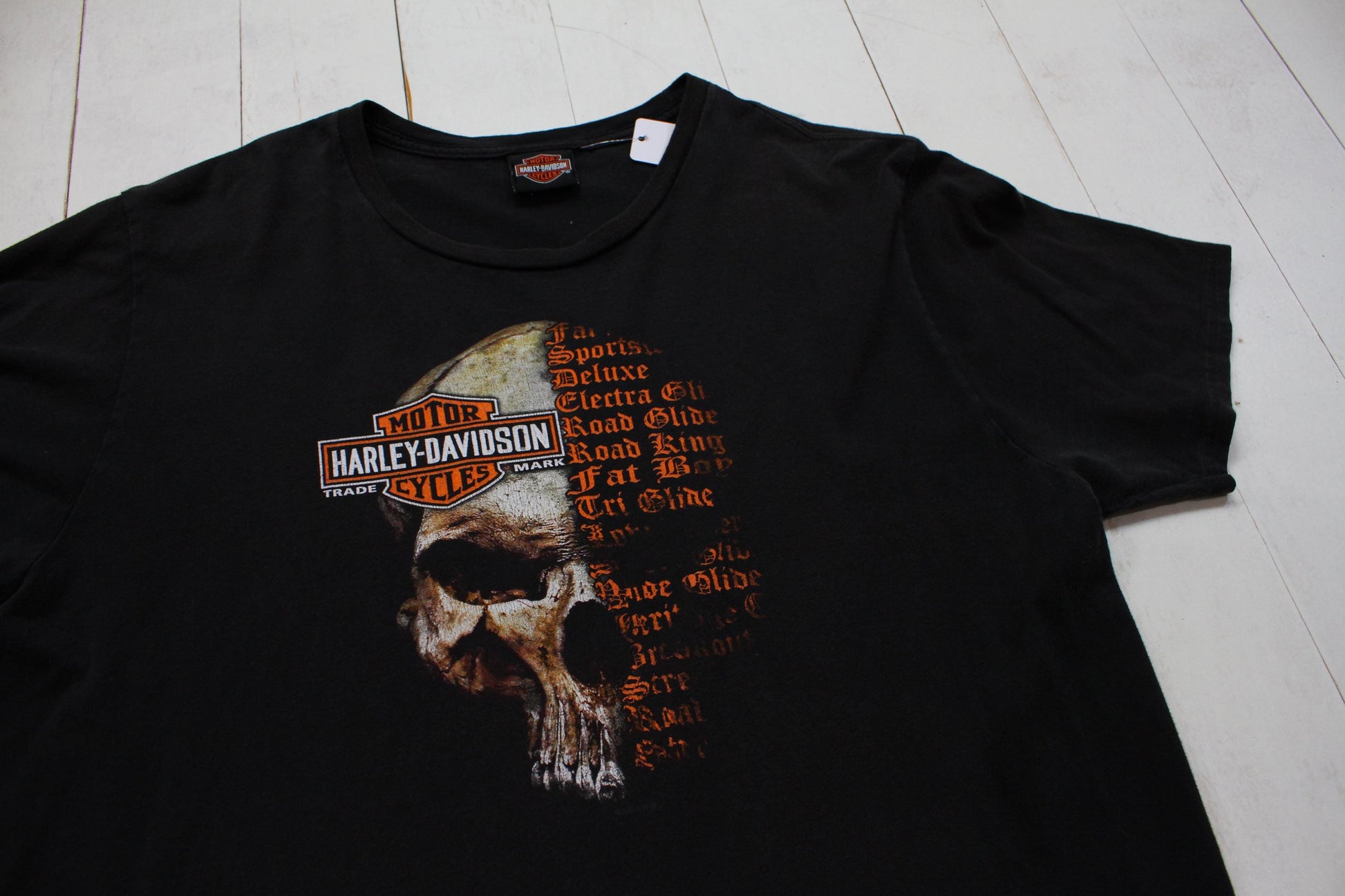 2010s Harley-Davidson Skull Dubois Pennsylvania Motorcycle T-Shirt Size L