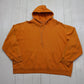 1990s/2000s Y2K Distressed Sonoma Jeans Blank Orange Hoodie Size XL/XXL