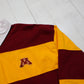 1990s/2000s Y2K Pro Player University of Minnesota Golden Gophers NCAA Striped Long Sleeve Rugby Shirt Size XXL