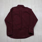 2000s Y2K Woolrich Maroon Button Down Chamois Shirt Size XL