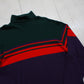 1990s GAP Striped Colour Block Long Sleeve Turtleneck T-Shirt Size XL