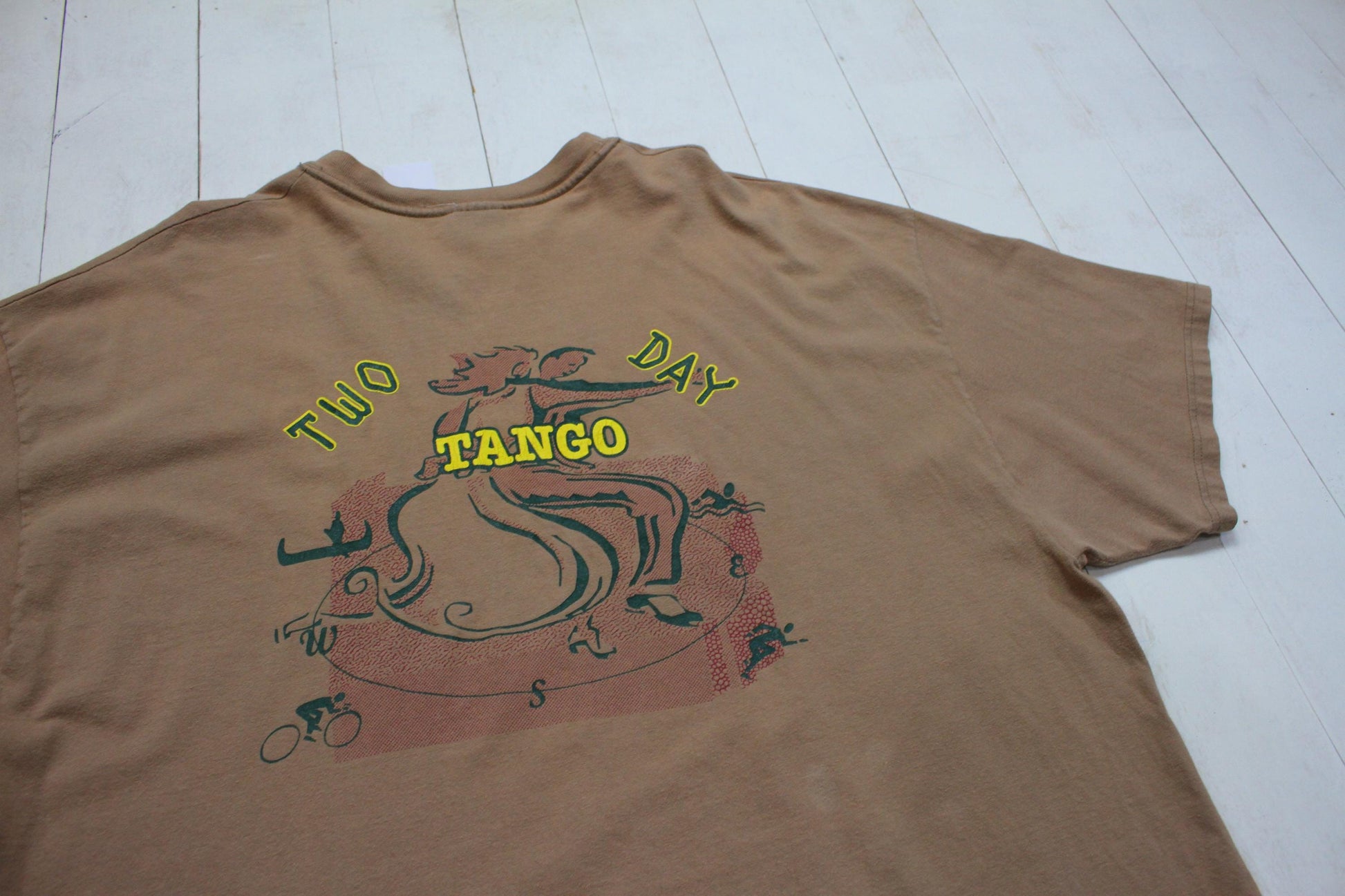 2000s 2001 Y2K Two Day Tango Run Swim Bike Canoe Orienteer Race T-Shirt Size XL/XXL