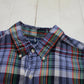 2000s Y2K Ralph Lauren Plaid Button Down Short Sleeve Shirt Size XL/XXL