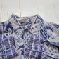 1990s Tip Top Tailors Flower Print Long Sleeve Button Up Shirt Size M