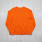 1990s Land's End Orange Cotton Knit Sweater Size M/L