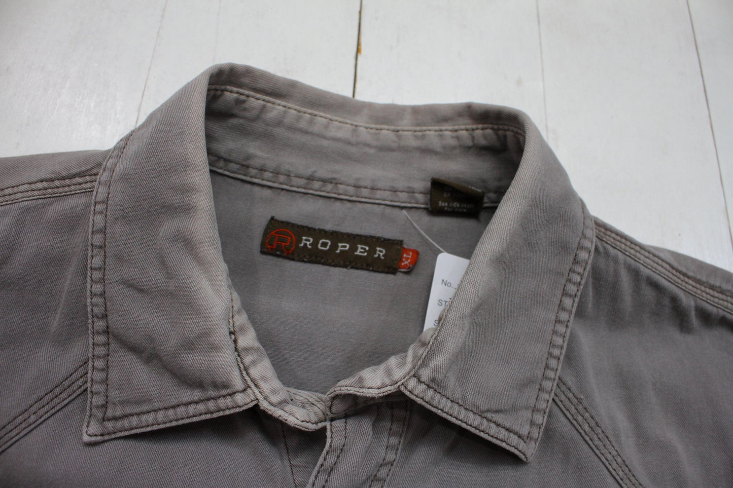 2000s Y2K Roper Grey Snaps Western Shirt Size XL