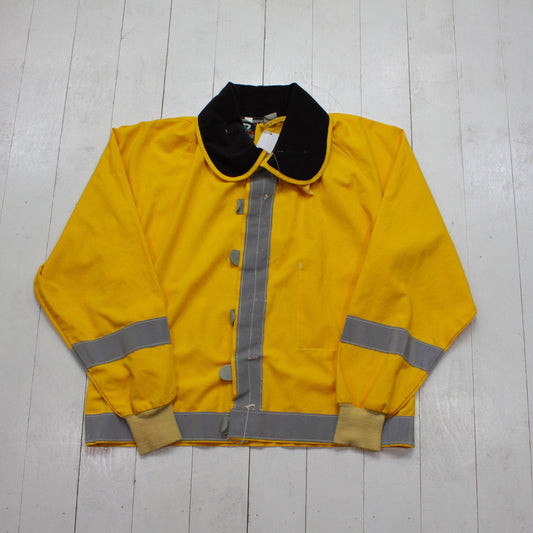 1990s/2000s Y2K Protexall Nomex iii Flame Resistant Wildland Brush Firefighter Jacket Size L