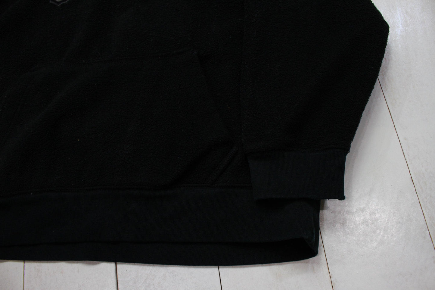 1990s/2000s Y2K Gap Kids Black Fleece Hoodie Sweatshirt Womens Size S/M