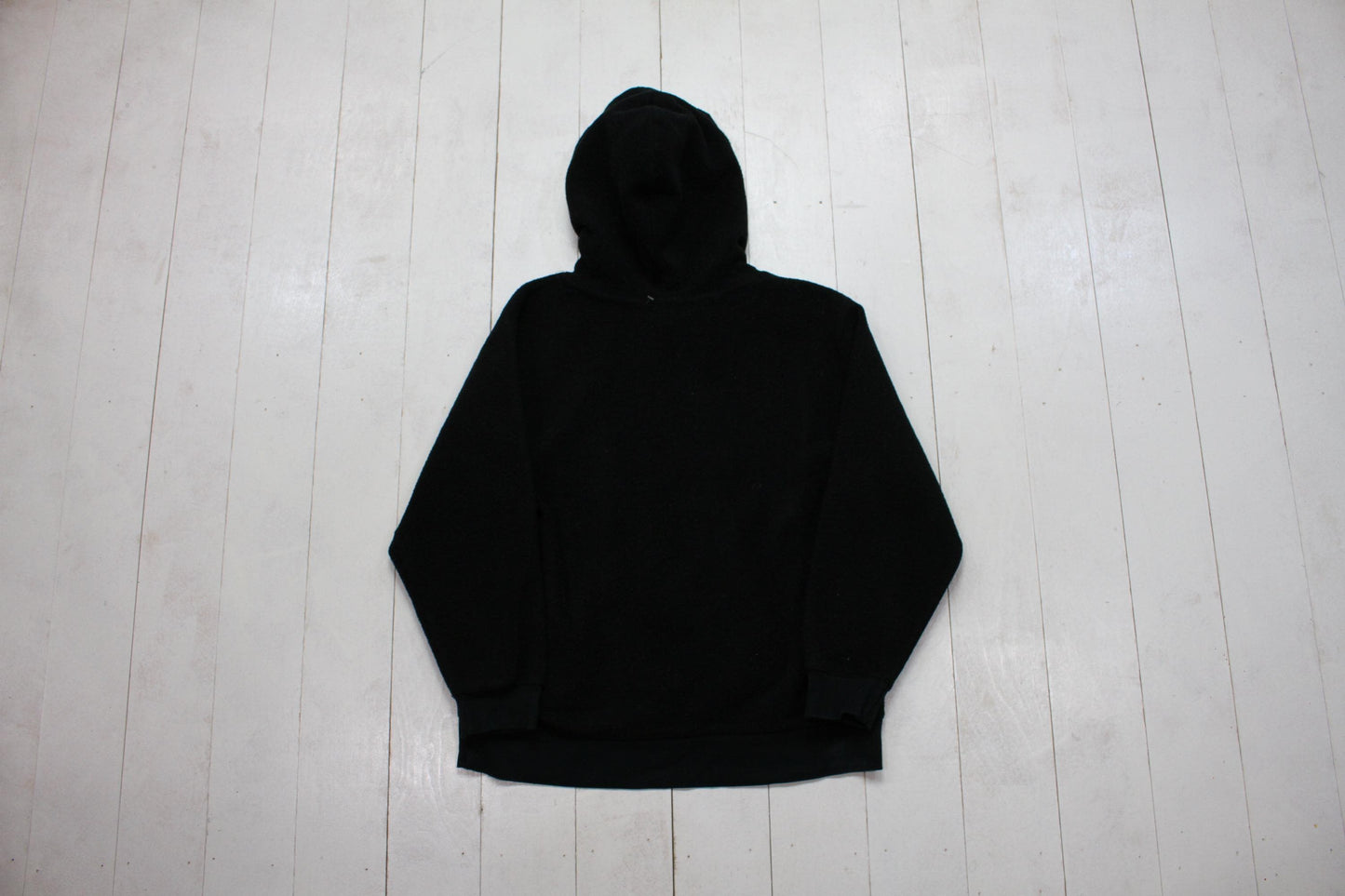 1990s/2000s Y2K Gap Kids Black Fleece Hoodie Sweatshirt Womens Size S/M