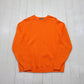 1990s Land's End Orange Cotton Knit Sweater Size M/L