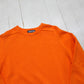 1990s Land's End Orange Cotton Knit Sweater Size M/L