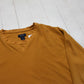 2000s/2010s Izod Sleepwear Mustard Yellow Long Sleeve Fleece T-Shirt Sweatshirt Size L/XL