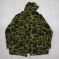 1970s Ranger Duck Camo Zip Up Lightweight Hooded Hunting Jacket Made in USA Size XL