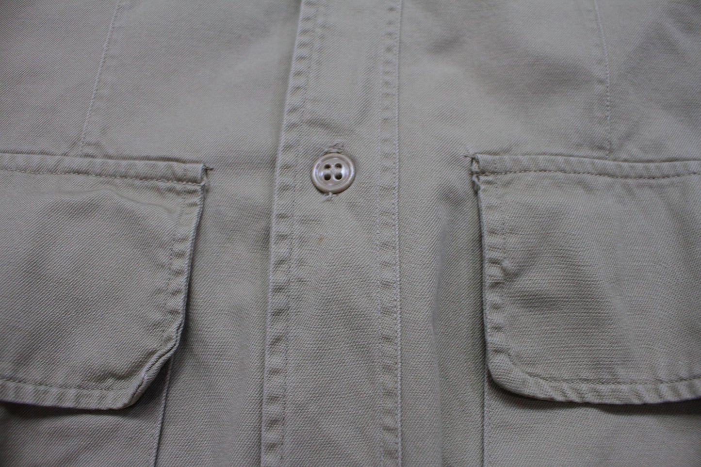 1950s/1960s US Military Khaki 4 Pocket Safari Shirt Jacket Size M