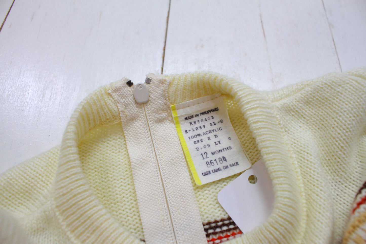 1980s/1990s Baby Togs Acrylic Sweater Kid's Size 6-9 Months