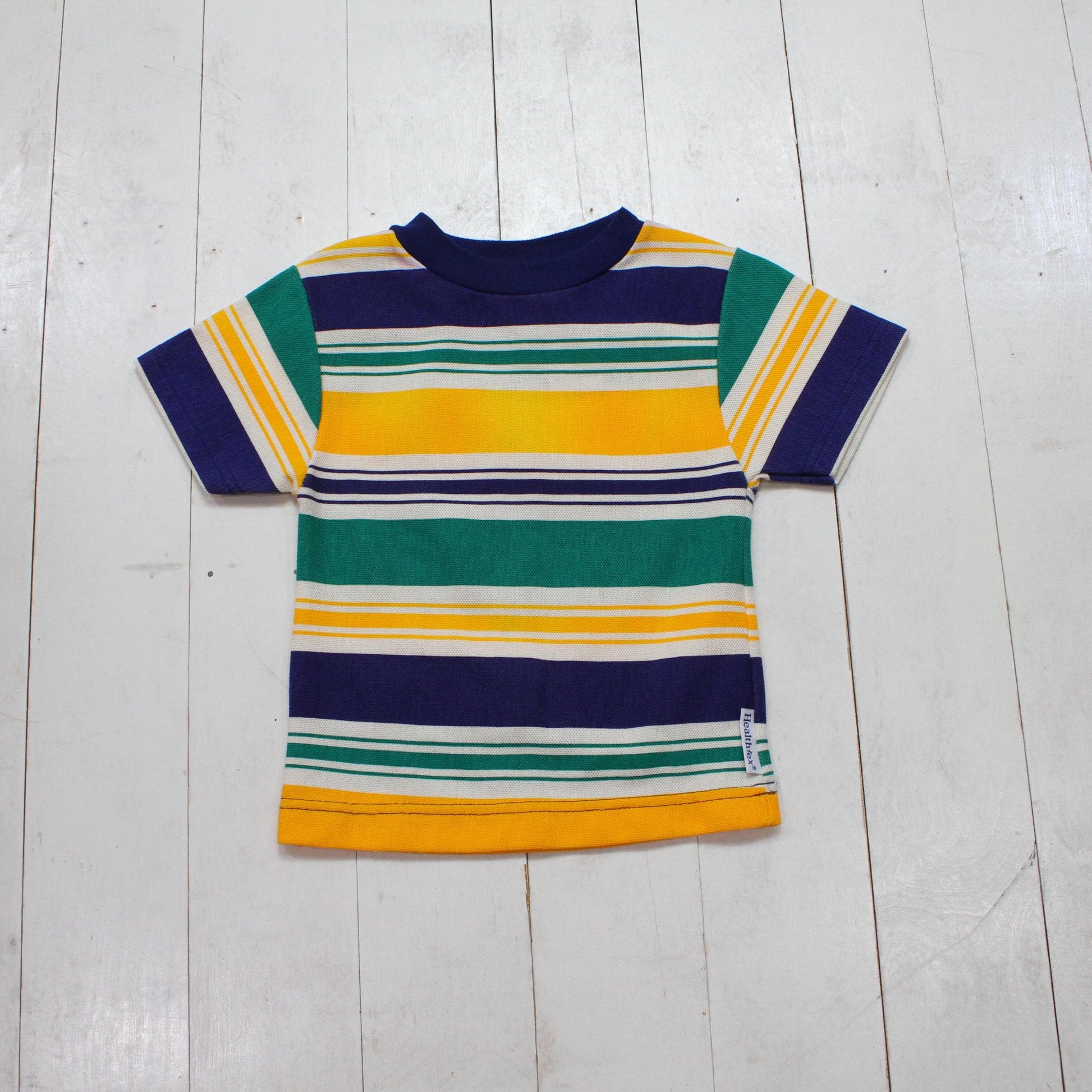 1980s/1990s Healthtex Striped T-Shirt Made in USA Kid's Size 3T