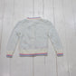 1980s/1990s Full Fashioned Grand Knitwear Polyester Knit Button Up Cardigan Sweater Kid's Size 4T