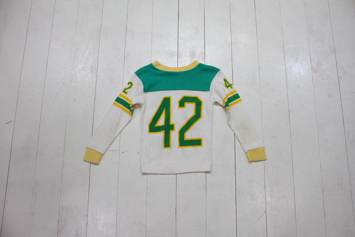 1980s/1990s Unbranded 42 Football Jersey Style T-Shirt Kid's Size 3/4T