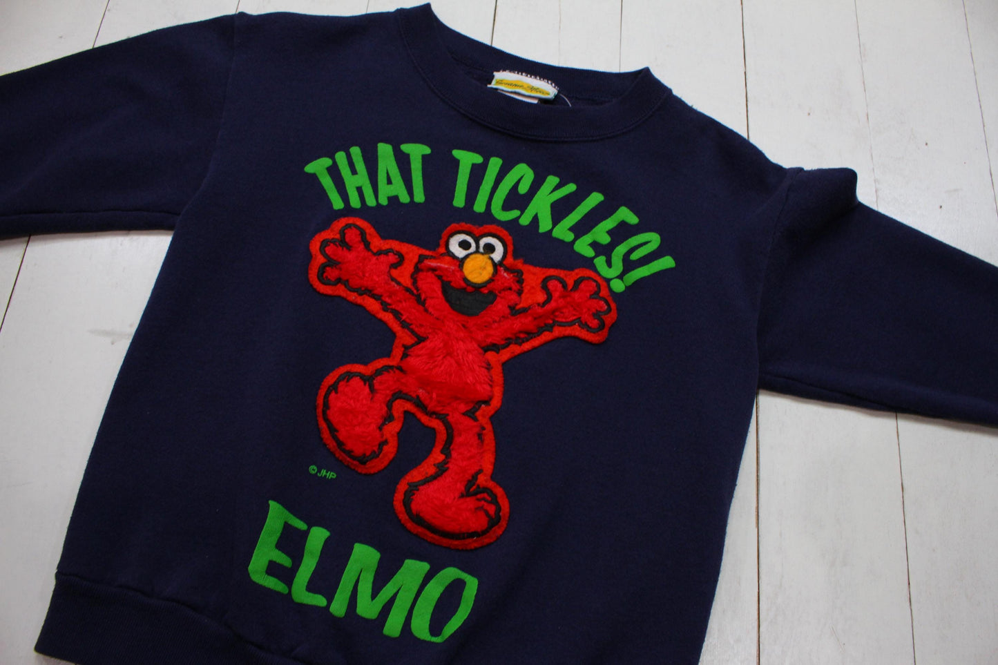 1990s Sesame Street That Tickles Elmo Sweatshirt Made in USA Kid's Size M/L