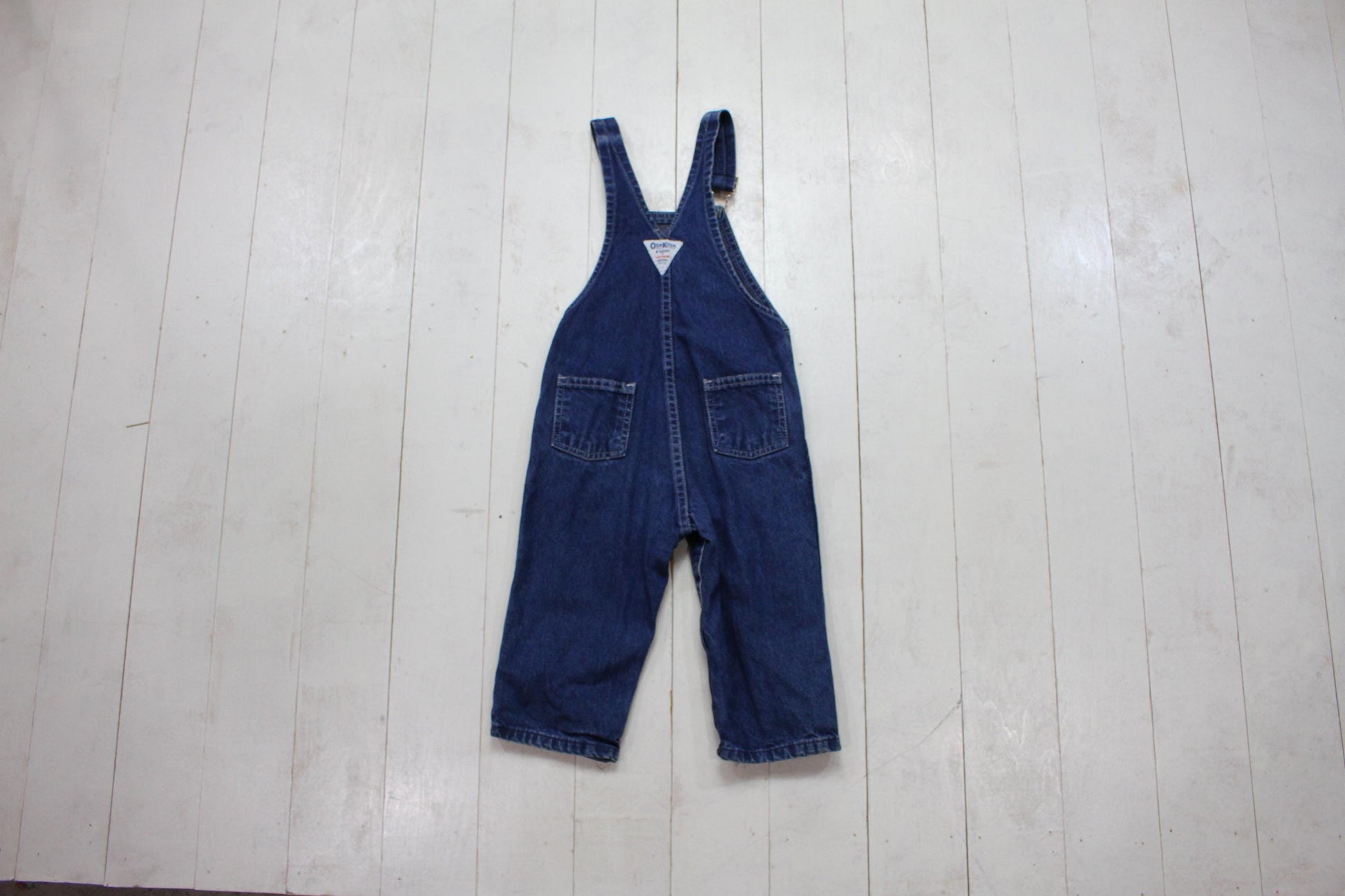 1980s/1990s OshKosh B'Gosh Vestbak Denim Overalls Pants Made in USA Kid's Size 3-5T