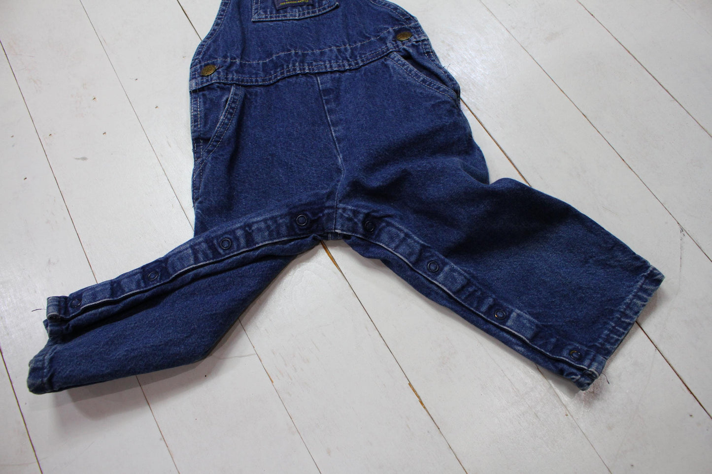 1980s/1990s OshKosh B'Gosh Vestbak Denim Overalls Pants Made in USA Kid's Size 3-5T