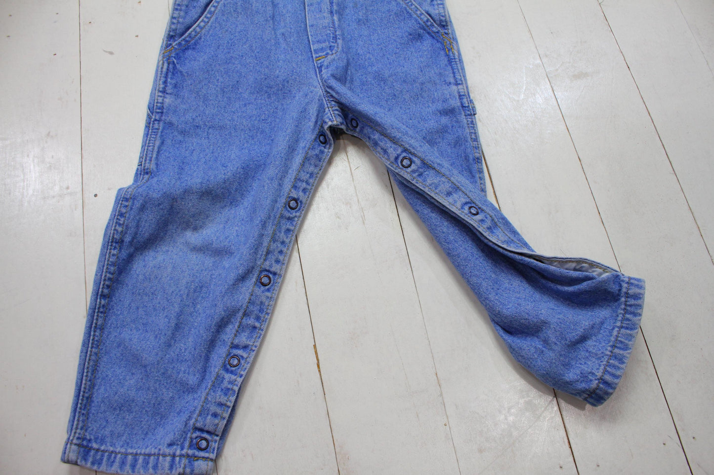 1980s/1990s Lee Riders Denim Overalls Pants Made in USA Kid's Size 4-6T