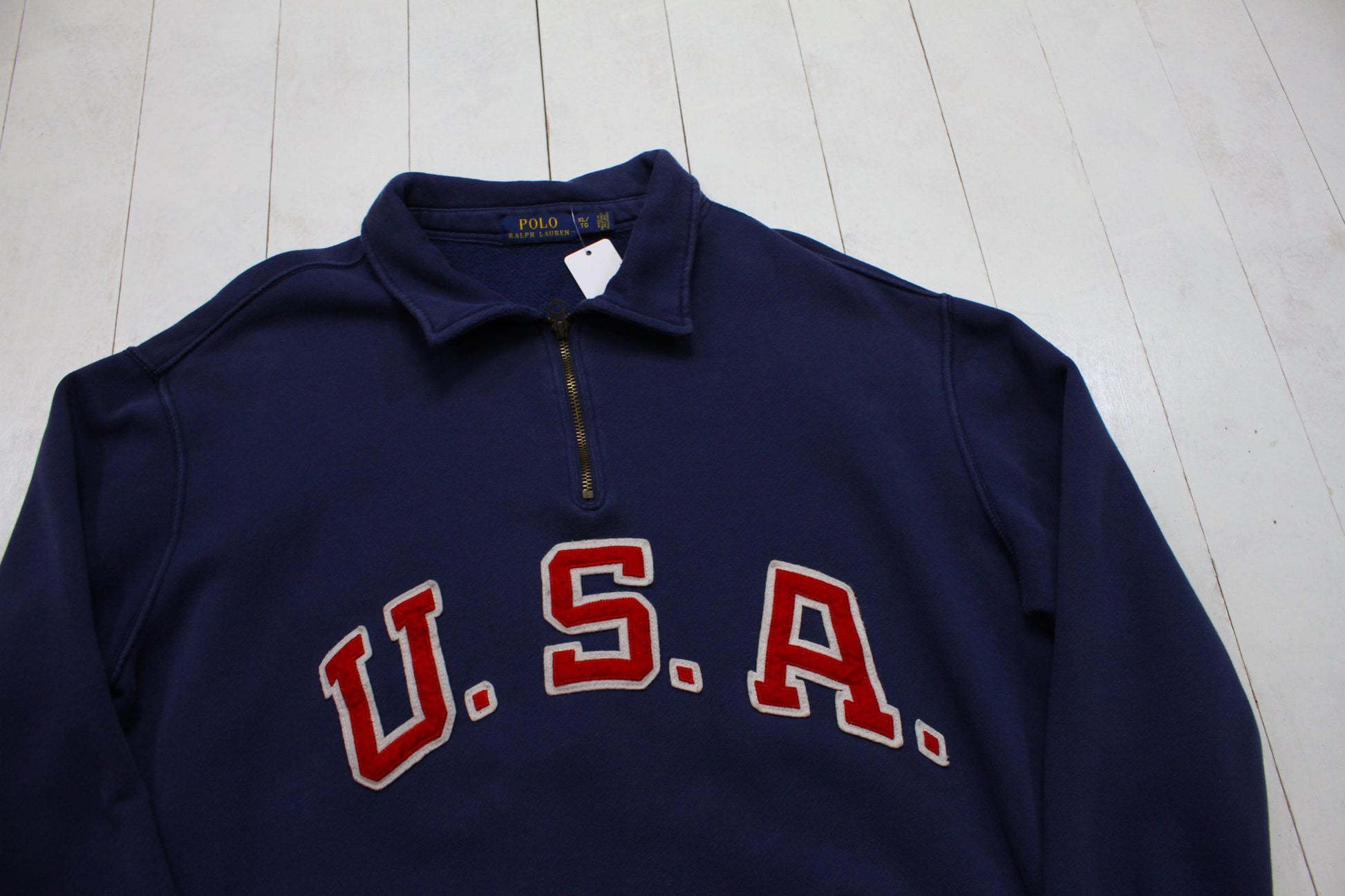 2010s Polo Ralph Lauren Team USA Quarter Zip Pullover Sweatshirt Size XL