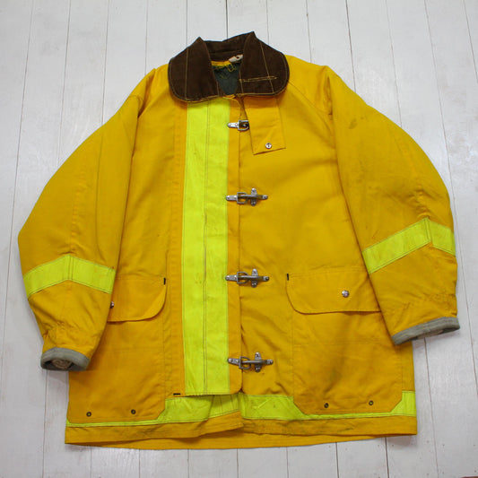 1980s Body Guard Blanket Lined Firefighter Jacket Size XL