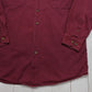 1990s/2000s Y2K CE Schmidt Burgundy Button Down Shirt Size L/XL