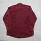 1990s/2000s Y2K CE Schmidt Burgundy Button Down Shirt Size L/XL