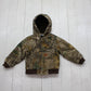 2000s Y2K Carhartt RealTree Camo Quilted Lined Hooded Active Jacket Kid's Size S