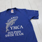 1980s Jerzees Warren YMCA Dolphin Swim Team T-Shirt Made in USA Size S