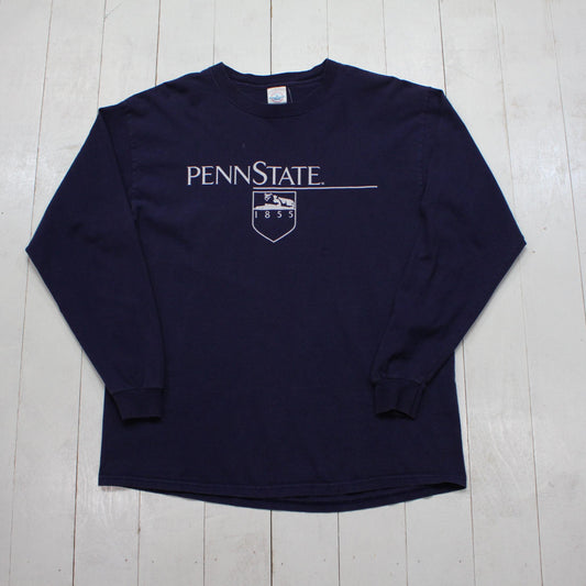 1990s/2000s Y2K Penn State University Long Sleeve T-Shirt Size L