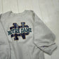 1990s Champion Grey Notre Dame University Reverse Weave Sweatshirt Made in USA Size L/XL