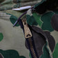 1970s Ranger Duck Camo Zip Up Lightweight Hooded Hunting Jacket Made in USA Size XL