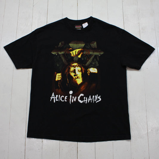 1990s/2000s Y2K Artimonde Alice in Chains Bleed the Freak Rock Band T-Shirt Size XL