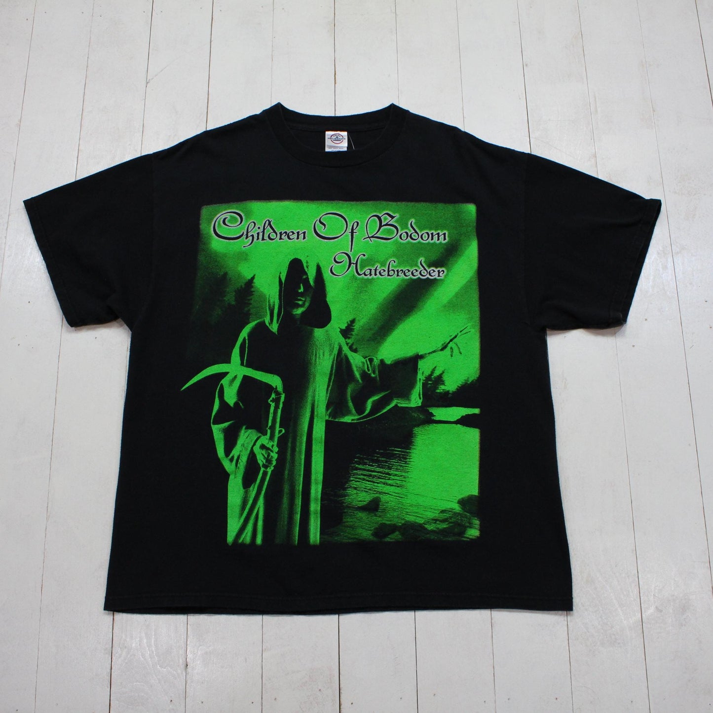 2000s Y2K Children of Bodom Hatebreeder Death Metal Band T-Shirt Size XL