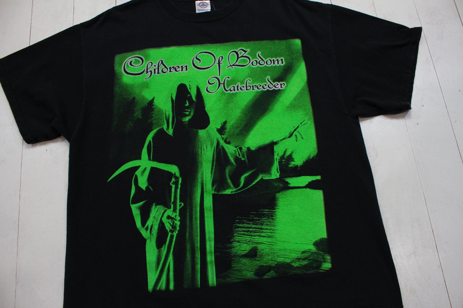 2000s Y2K Children of Bodom Hatebreeder Death Metal Band T-Shirt Size XL