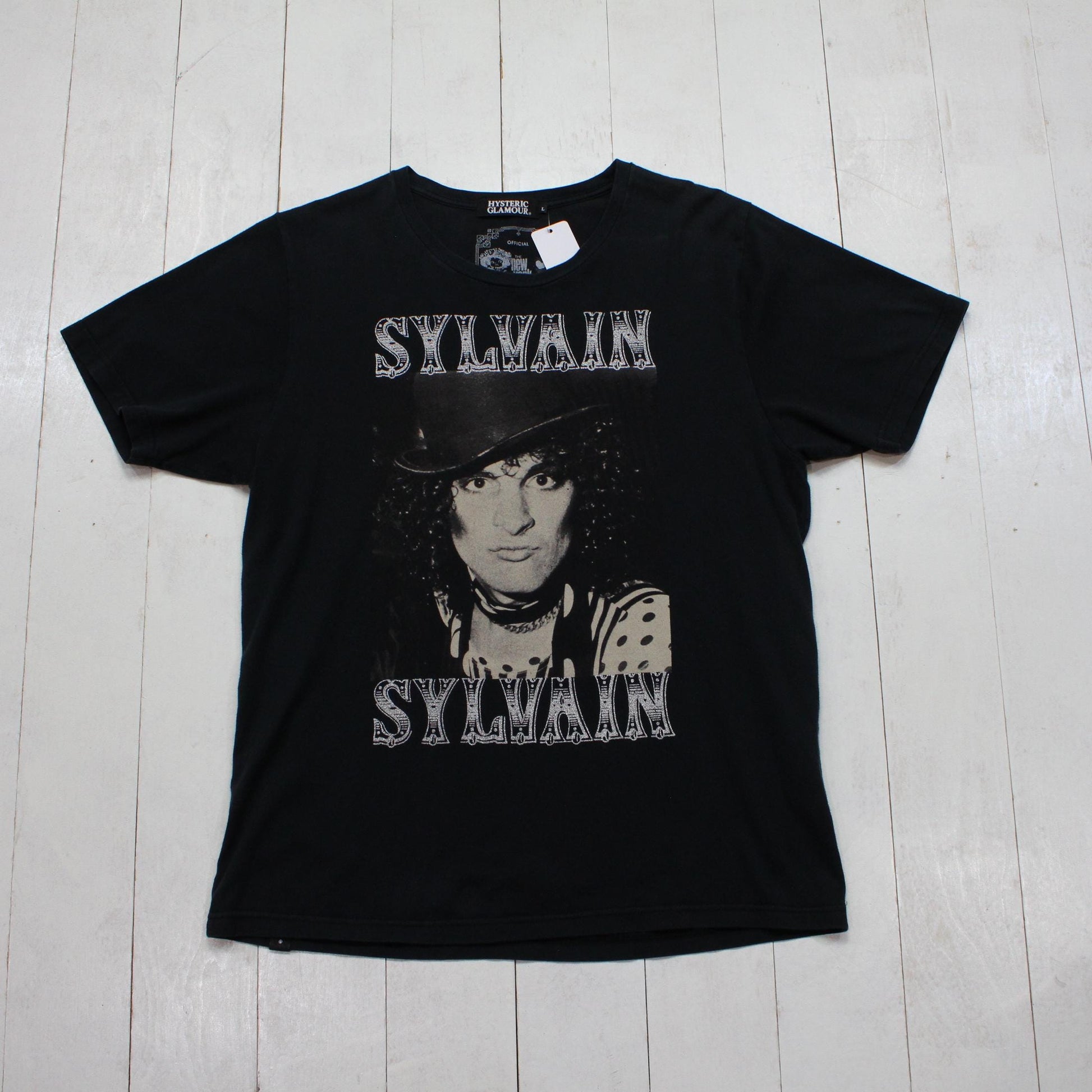 2000s 2007 Hysteric Glamour New York Dolls Sylvain Rock Band T-Shirt Size M