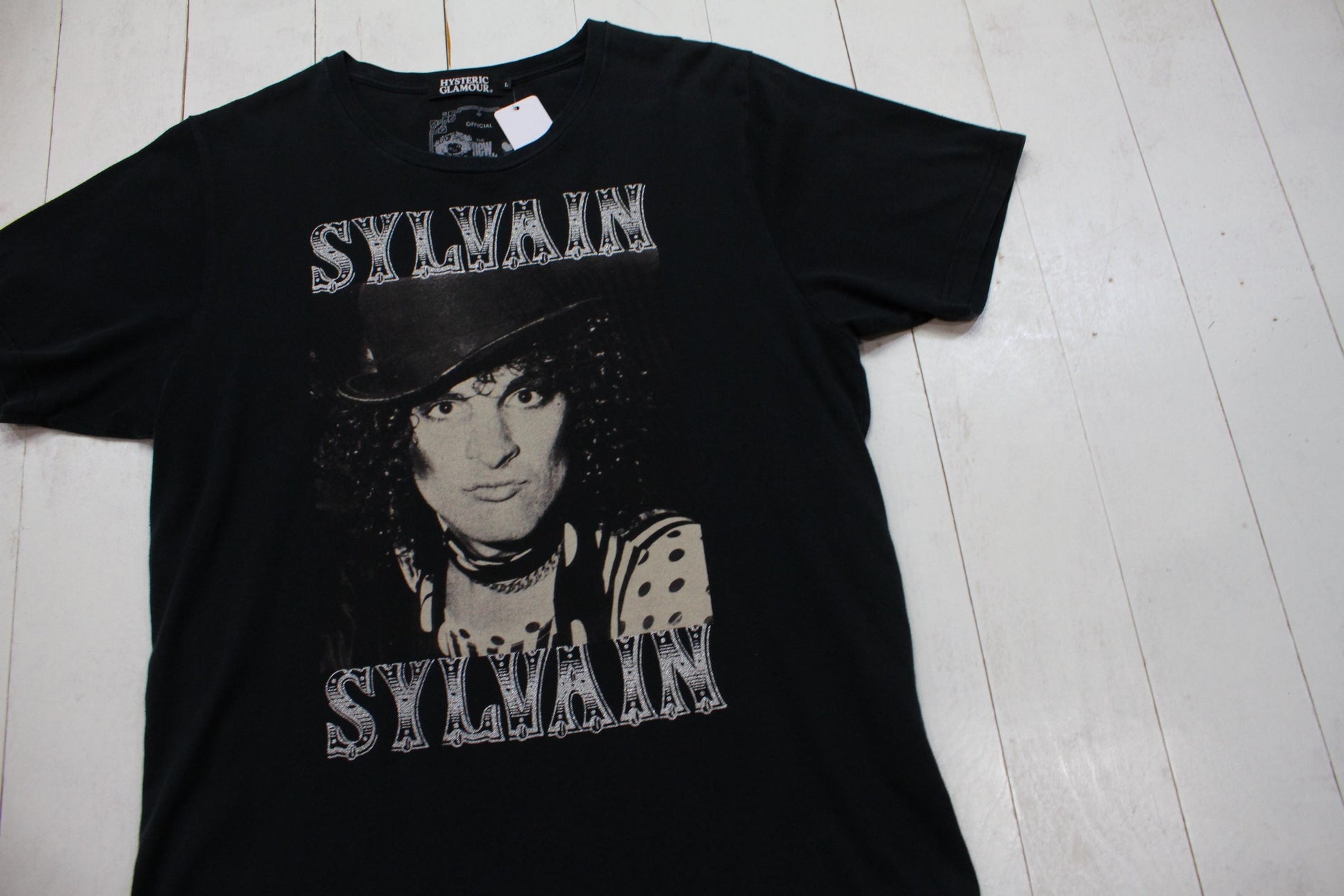 2000s 2007 Hysteric Glamour New York Dolls Sylvain Rock Band T-Shirt Size M