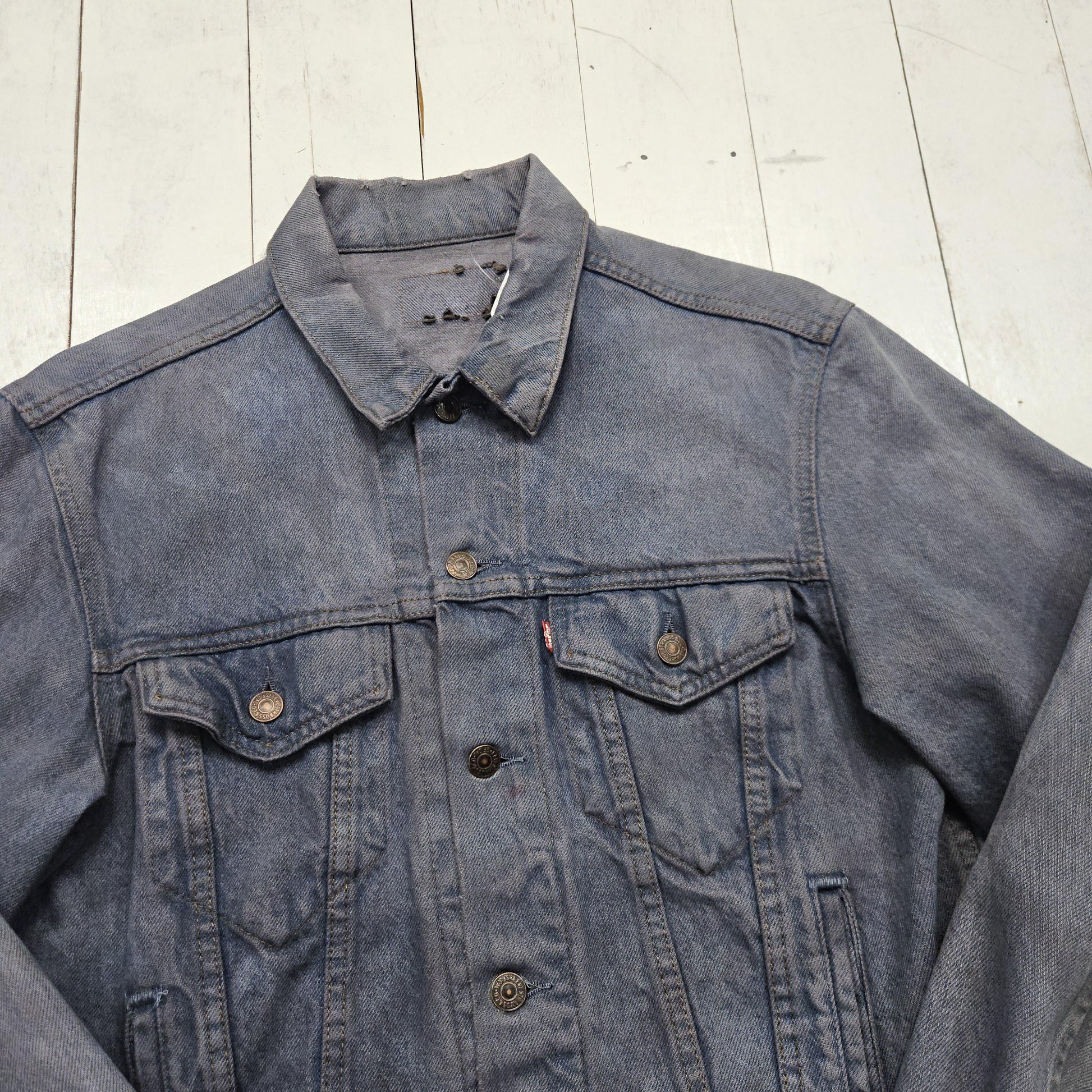 1980s/1990s Overdyed Levi's Denim Jacket Metallica Kill'Em All Back Patch Size S/M