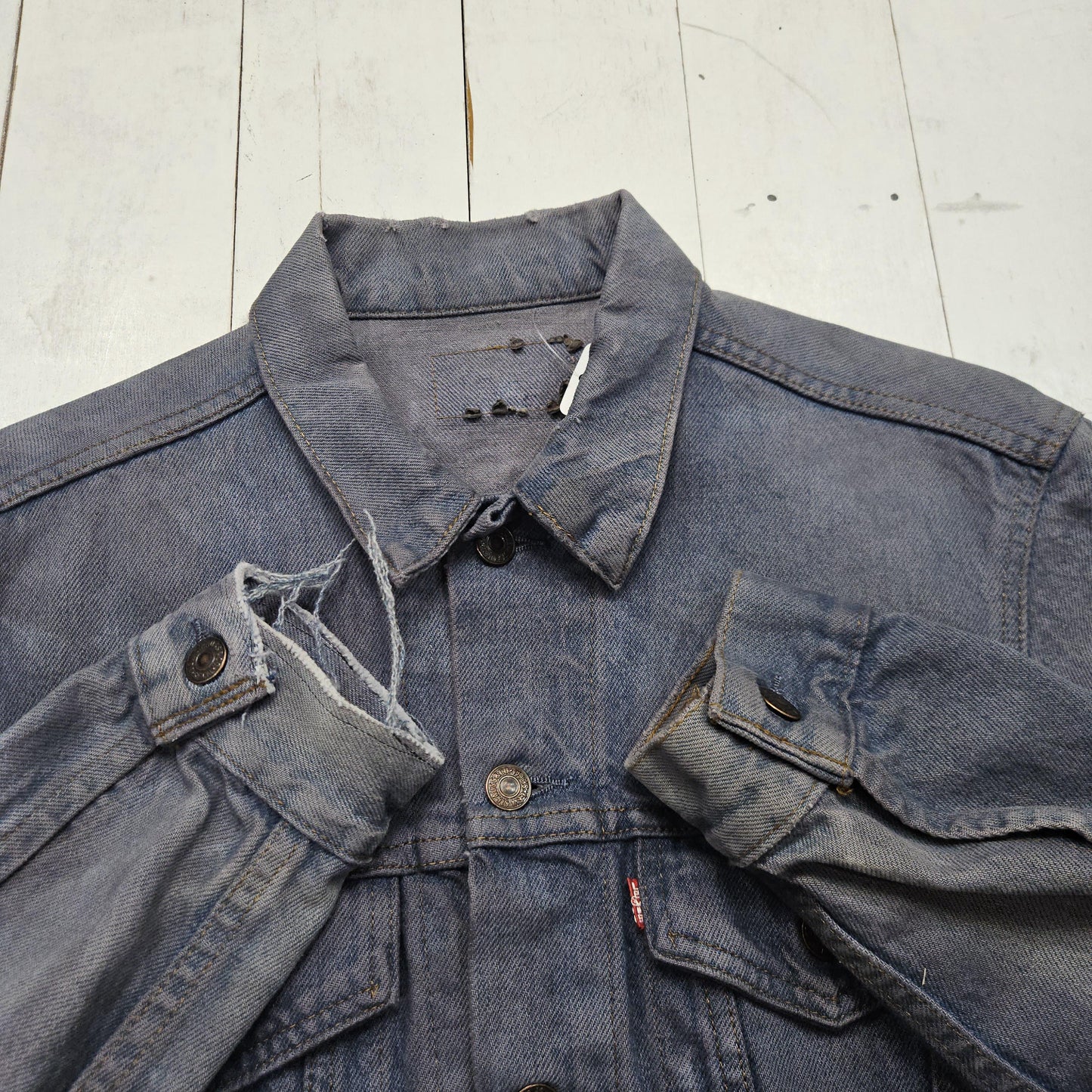 1980s/1990s Overdyed Levi's Denim Jacket Metallica Kill'Em All Back Patch Size S/M