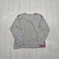 1980s Van Heusen Red Grey Striped Sweatshirt Size S/M