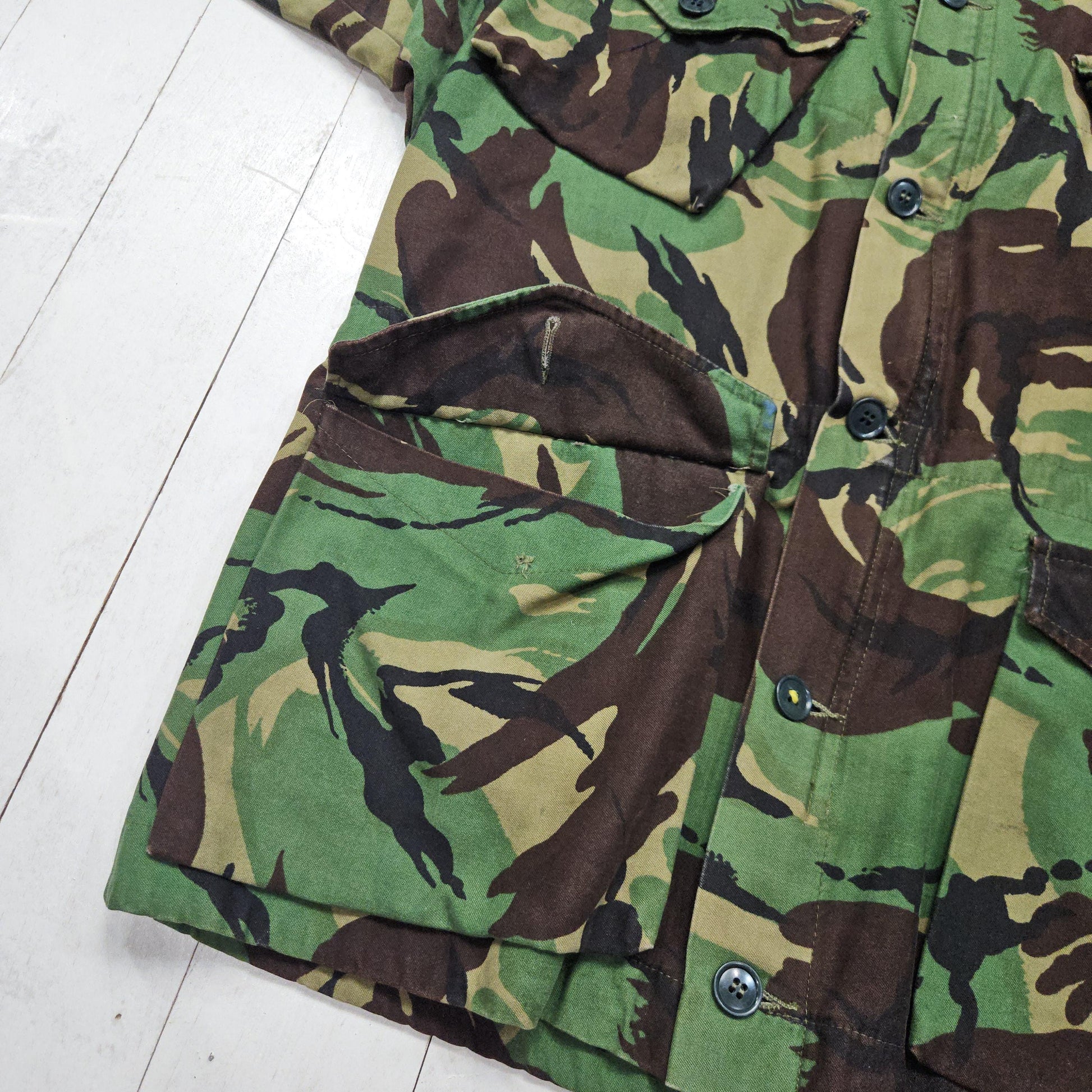 1980s British DPM Camo Smock Jacket Size M/L