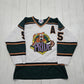 2000s Y2K Athletic Knit White Capital Centre Pride NAHL Wize 5 Hockey Jersey Made in Canada Size L