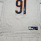 2000s Reebok Chicago Bears Tommie Harris 91 White Away Authentic NFL Football Jersey Size L/XL