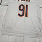 2000s Reebok Chicago Bears Tommie Harris 91 White Away Authentic NFL Football Jersey Size L/XL