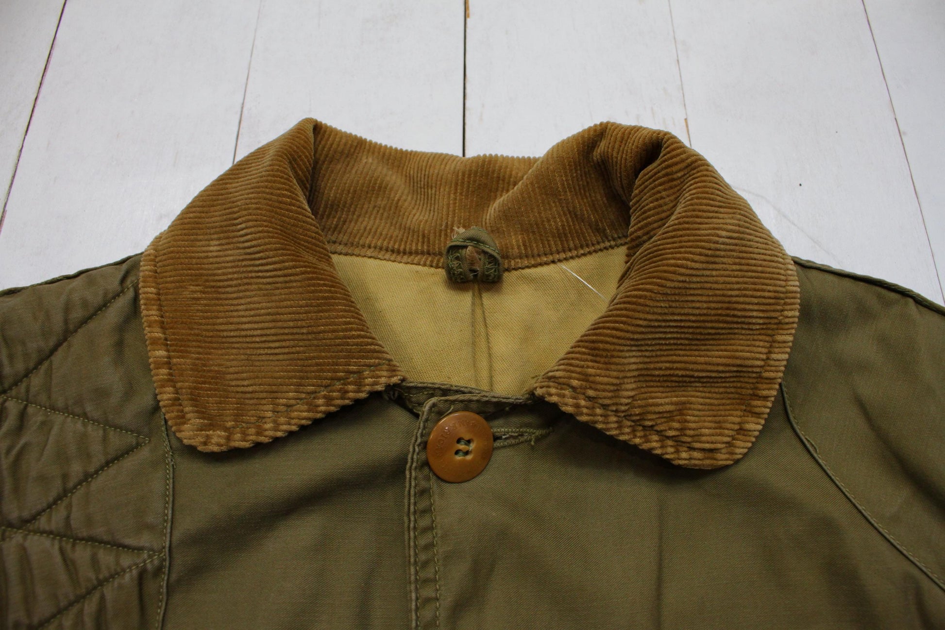 1950s Hettrick Mfg Co American Field Olive Hunting Jacket Made in USA Size M/L