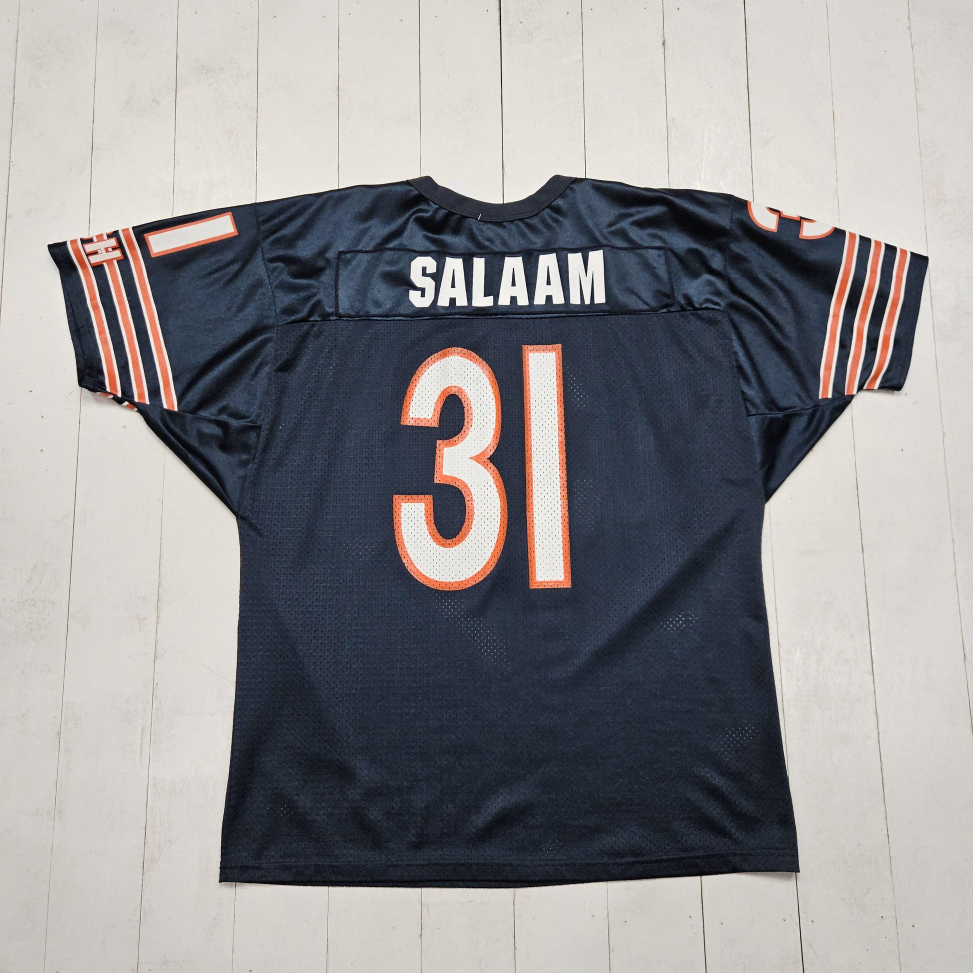 1990s Wilson Chicago Bears Rashaan Salaam 31 Authentic Home NFL Football Jersey Made in USA Size XL